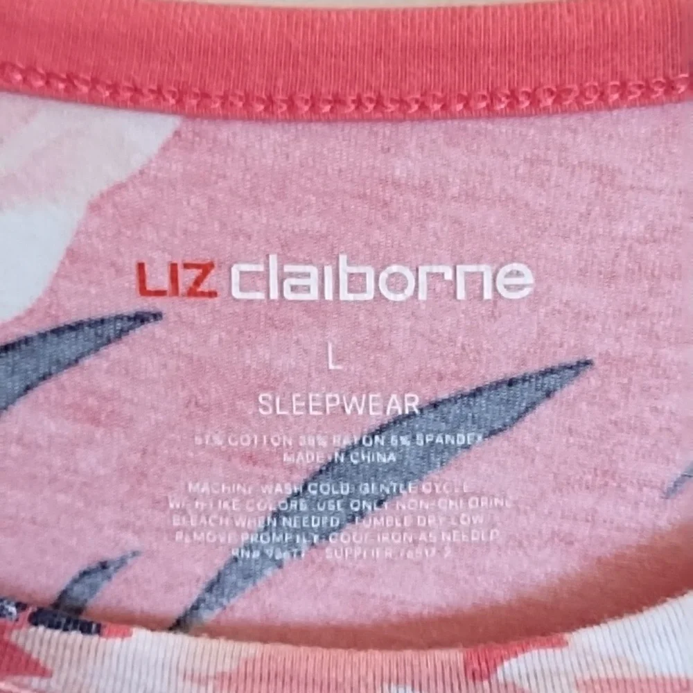 LIZ CLAIBORNE NIGHTSHIRT, SOFT AND BRIGHT, BEAUTIFUL COLORS, SZ L